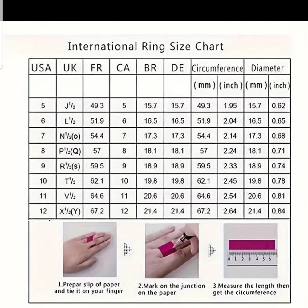 Zircon elegant square promise ring size 8 - Picture 9 of 11